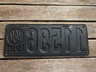 1921 West Virginia  License Plate 11596