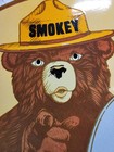 Vintage Smokey The Bear Porcelain Sign 30  Natl Park 1954 Us Forest Service Camp