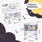 Portable Booster Seat  Toddler Baby Seat With Tray For Dining Table Compact Floo