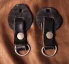 Pair Of Vintage Leather Camera Strap Lugs Great Shape