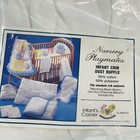 Dyco Dust Ruffle Infant Crib Nursery Playmates White