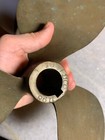 Antique Brass Boat Propeller Three 3 Fin S860 11lh 12 Left Handed 1  Inch