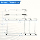 Electric Sit Stand Desk Frame Dual-motor Height Adjustable Standing Desk Base