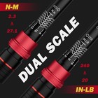 1 4-inch Drive Click Torque Wrench  20-240 In  Lb 2 3-27 1 Nm  Inch Pound Torque