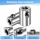 4-pack Wire Rope Cable Clamp  6mm Hole Stainless Steel Double Holes Lock Clip