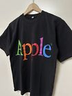 Vintage 90s Apple Rainbow Logo Tee Motorola Back Hit Rare