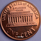 1959 Proof Lincoln Memorial Penny Red Bu Cent Brilliant Uncirculated Coin