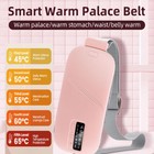 Period Menstrual Heating Pad Relief Cramps Vibrating Massage Belt Xmas Gift
