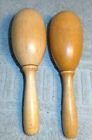 2 Vintage Wood Darning Eggs Sock Darners Wooden Egg Sewing Tool Mending Notions