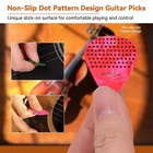 30 Packs Guitar Picks With 30 Pcs Grips Case  Muti