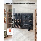 Uimoso Modular Steel Wall Rack For Storing 6 Rifles And 6 Pistols