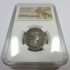 54-68 Ad Ngc Ancients Ch F Antioch Eagle Ar Tetradrachm Nero Coin  58528a