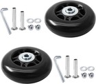 70x24mm Luggage Replacement Wheels 2pcs Suitcase Roller Repair Kit Black