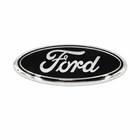 Ford Black   Silver Emblem 7 Inch Oval Logo Front Grille tailgate Badge 1999-16