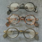 Vintage Small Round Eyeglass Frames Glasses Full Rim Spectacles Eyewear Rx Able