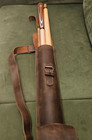 Full-grain Leather Billiard Pool Cue Case Minimalist Rustic Patina Rugged 2x2