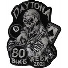 Daytona Beach Bike Week 2021 80th Anniversary Sew On Embroidered Patch Rare