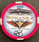  5 Bonanza Casino Street Vibrations 2006 Casino Chip  Reno  Nv  