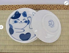 Japanese Small Plate Set Ceramic Cute Cats Design Appetizer Dessert Sushi Sauce