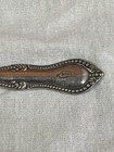 Silver Plate Heinz Pickle Fork 1877 Niagara Falls Beaded   Colonial Engraved