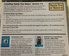 Family Tree Maker Version 7 0 program Disk Clickart Images F  F program 4 Disc 