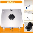 30 5l 8 Gallon Aluminum Level Racing Sender Drift Fuel Cell Gas Tank Silver