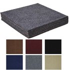 12pcs Ribbed Flooring Carpet Tiles Peel   Stick Commercial Carpet Mat 12 x12 