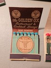 Vintage Lot Of 6 Feature Matchbooks Restaurants Golden Ox   Five Sons   Milano  