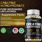 Creatine Monohydrate 5000mg- Energy endurance muscle Health testosterone Booster