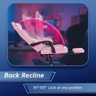 Gaming Chair Office Chair W footrest Lumbar Support Headrest Armrest Task Chair