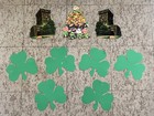 Lot Vintage Eureka St  Patrick s Day Die Cut Cutout Decorations