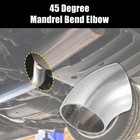 X Autohaux Od 1  45 Degree Mandrel Bend Exhaust Elbow Pipe Ss304 Stainless 