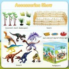 34 Pcs Dinosaur Paradise Set For Kids 3   Dinosaur Figures Playset Dinosaur Gift