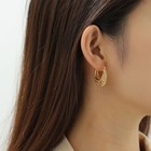 Filigree Gold Hoop Earrings Vintage Small Earrings For Women