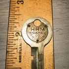 Antique Herring- Hall- Marvin Safe Co  Brass Key  1278 Hamilton  Ohio    