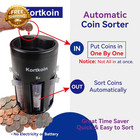 Automatic Coin Sorter Coin Counter With Coin Wrappers Easy To Use