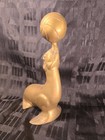 Vintage Solid Brass Sea Lion Seal With Ball Figurine 2 8 Lbs 11  X 8  X 3 