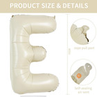 40 Inch Large Cream White Letter E Balloons Giant Alphabet Letter Balloons foil 
