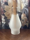 Preowned Nos Frosted Glass Oil Hurricane Lamp Chimney Globe 8 25 X 2 7 8 Fitter