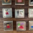 12 Vtg 60s 70s Boy Scout Award Metal Beltloop Badges Hiking Cooking Citizenship