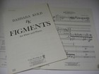 Barbara Kolb Figments For Flute And Piano Carl Fischer Sb Book Sheet Music