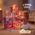Doll House For Girls-4 Story 11 Rooms Dollhouse