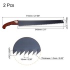 21  Hand Pruning Saw With Straight Blade Wood Handle For Camping Garden  2 Pcs