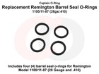 Remington F14462 O-ring Barrel Seals  1100   11-87  28ga   410 Gauge   4 Pack 