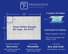 6 Sheets Long Lasting Dry Ice Gel Packs Reusable Freezer Cold Packs For Travel