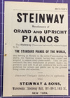 1900 Antique Print Ad Steinway   Sons Grand And Upright Pianos