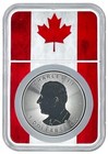 2025 Canada 1oz Silver Maple Leaf Ngc Ms69 Flag Core