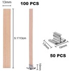 230 Pack Wooden Wicks Kit Natural Crackling Wood Wicks For Diy Candle Making New