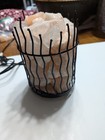 Himalayan Salt Crystal Basket Lamp Natural Glow Rock Light With Dimmer Switch