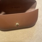 Working Ray Ban Meta Smart Glasses Charging Case Tan Leather Case Only  used 